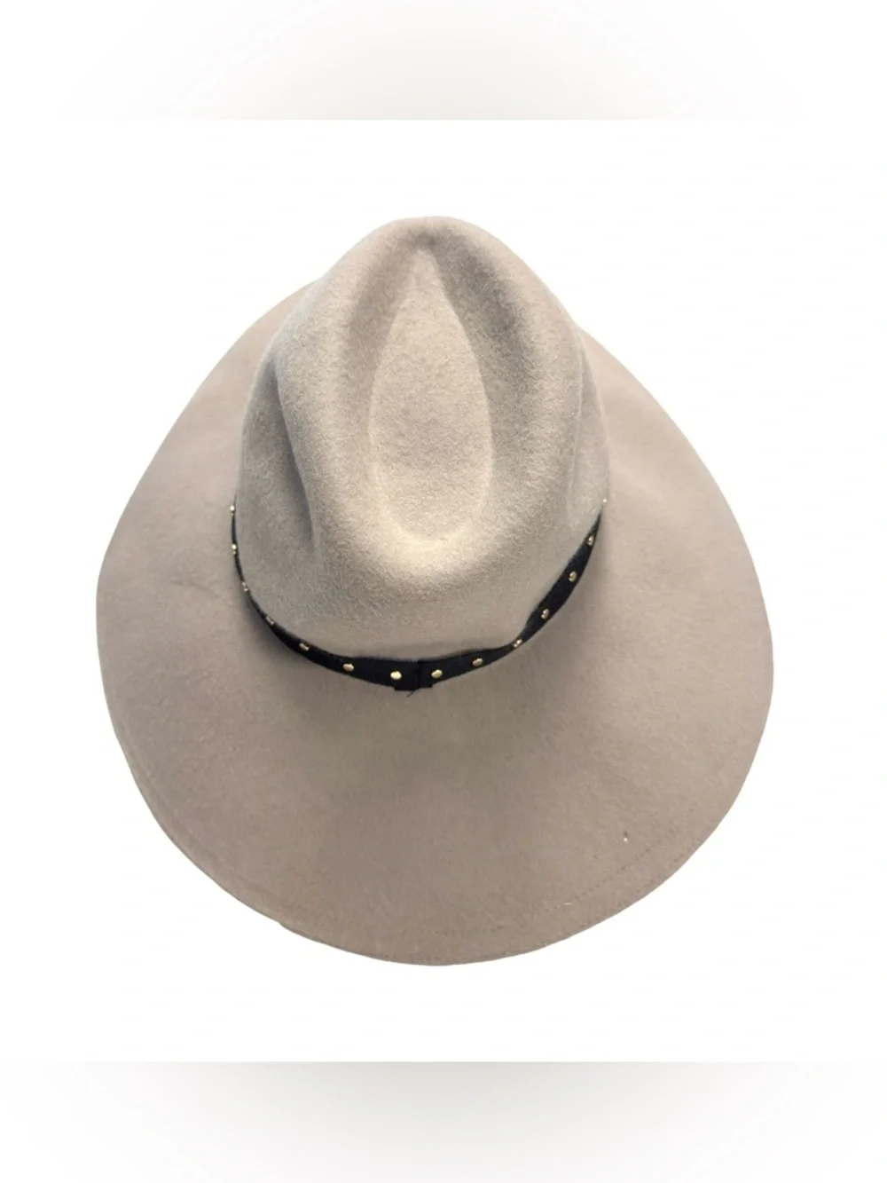 Ted Baker Rosieyy Taupe Felt Hat with Black Studded Trim – NWT